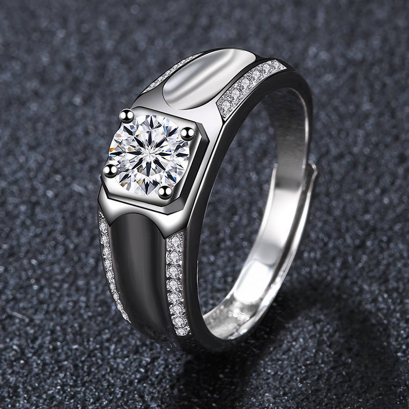Damen eleganter Verlobungsring mit funkelndem Zirkonia und präziser Oberflächenstruktur Shop Nory