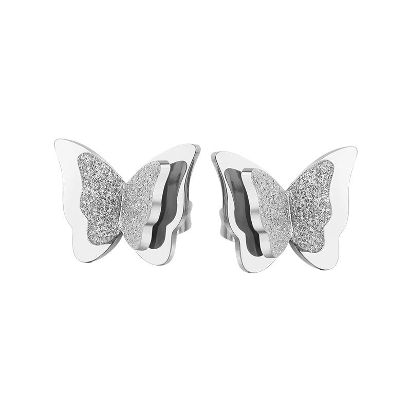 Damen Ohrstecker mit filigranem Schmetterlingsdesign Shop Nory