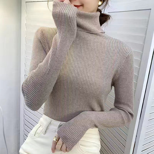 Körpernaher Damen-Rollkragenpullover