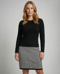 Schickes Hahnentritt Kleid Damen