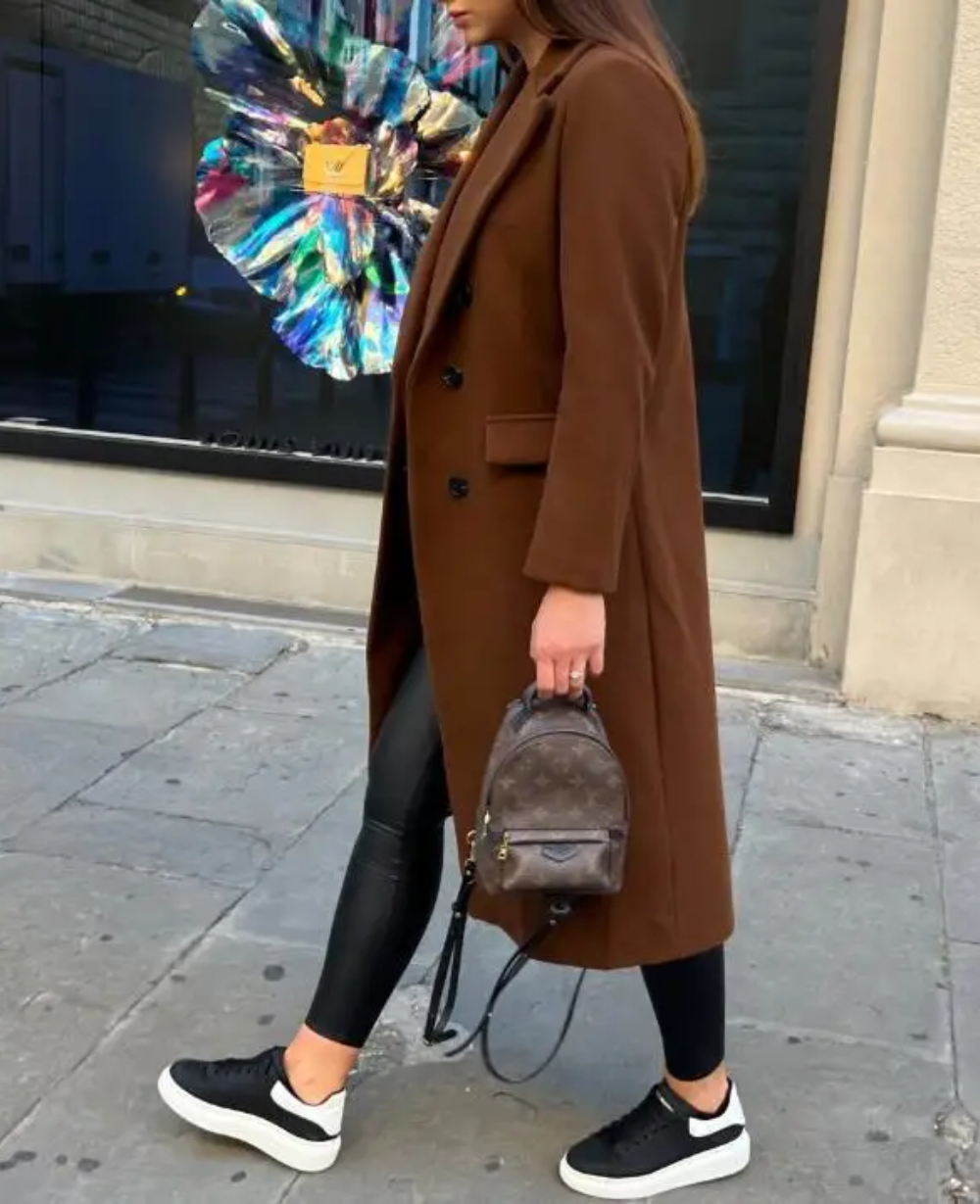 Lange Elegante Taillierte Trenchcoat Für Damen | Perfekt Für Herbst Und Winter