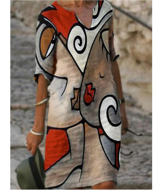 Hochwertige Kleider mit Designermotiven