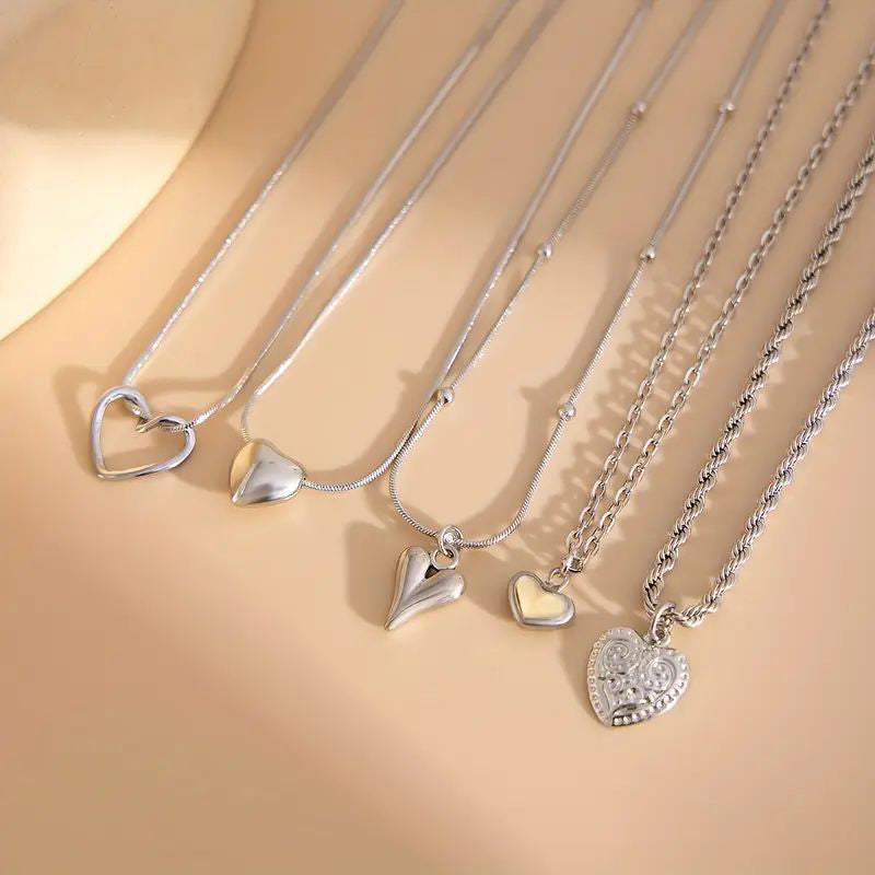 Halskettenset Mit Herzanhänger | Shop Nory