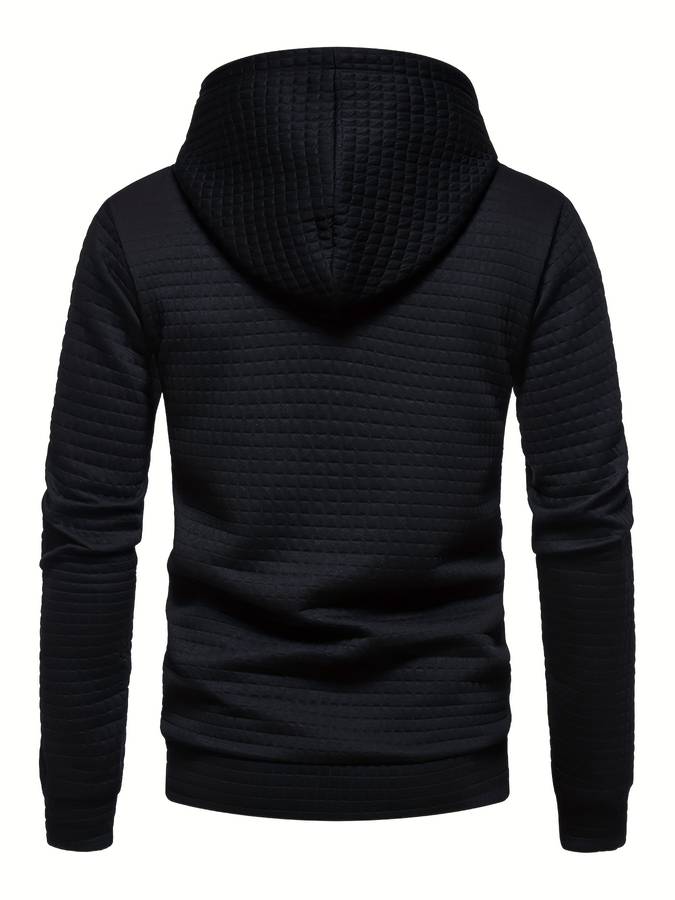 ShopNory - Lässiger Waffelmuster Hoodie für Männer