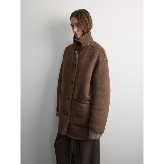 Teddy-Mantel, wendbar, Damen