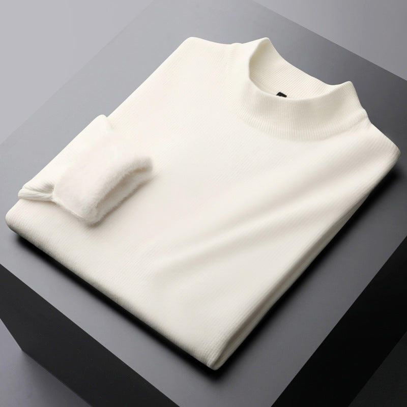 Herren Strickpullover mit Innenfutter, gefüttert und warm