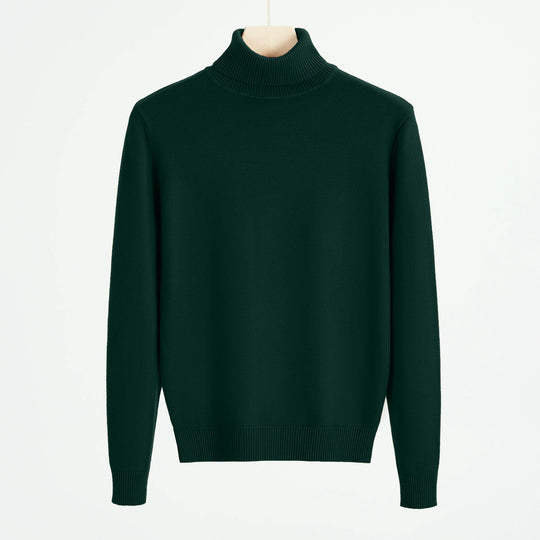Herren-Strickpullover mit Rollkragen, warm