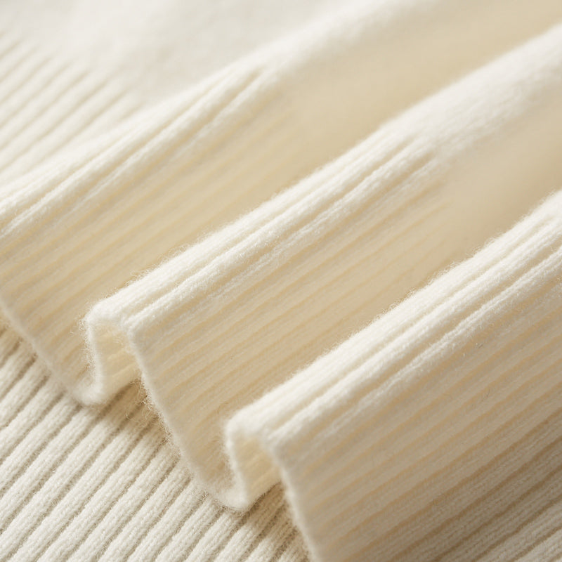 Herren-Rollkragenpullover, einfarbig, langärmelig, Strick