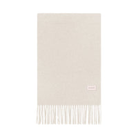 Beige-Weiß Wollschal