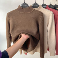 Kaffee Halbkragen Fleece