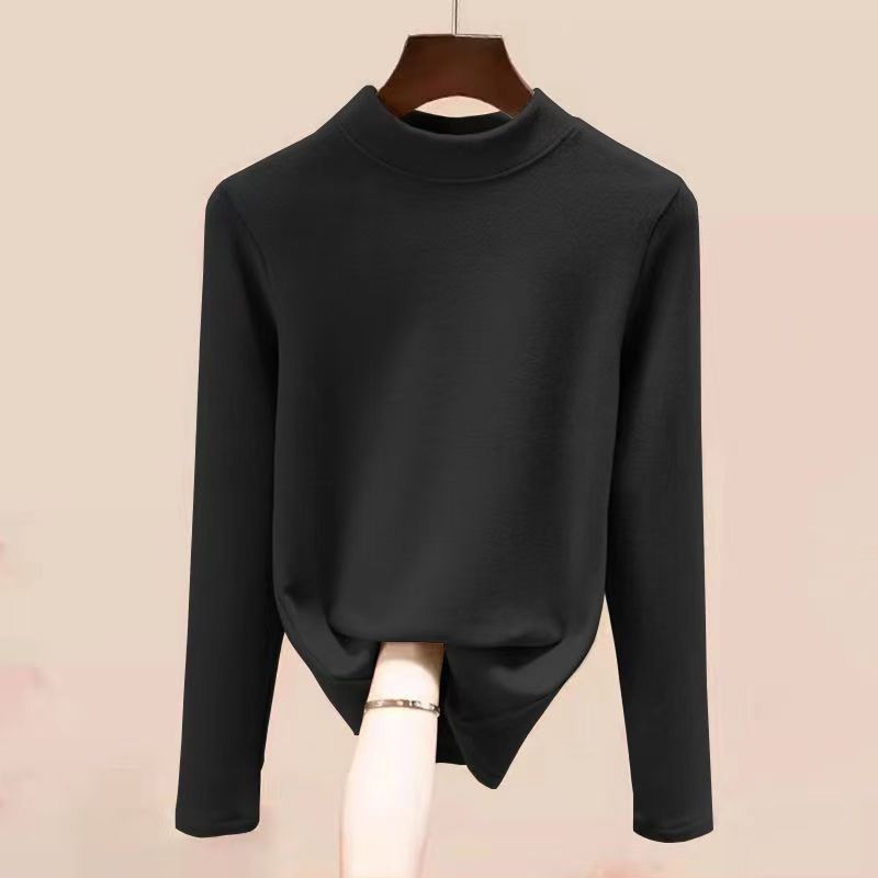 Damen-Thermo-Unterziehshirt, halbhoher Kragen, gefüttert