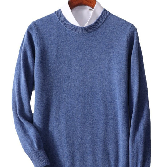 Herren-Pullover, Rundhalsausschnitt, locker geschnitten