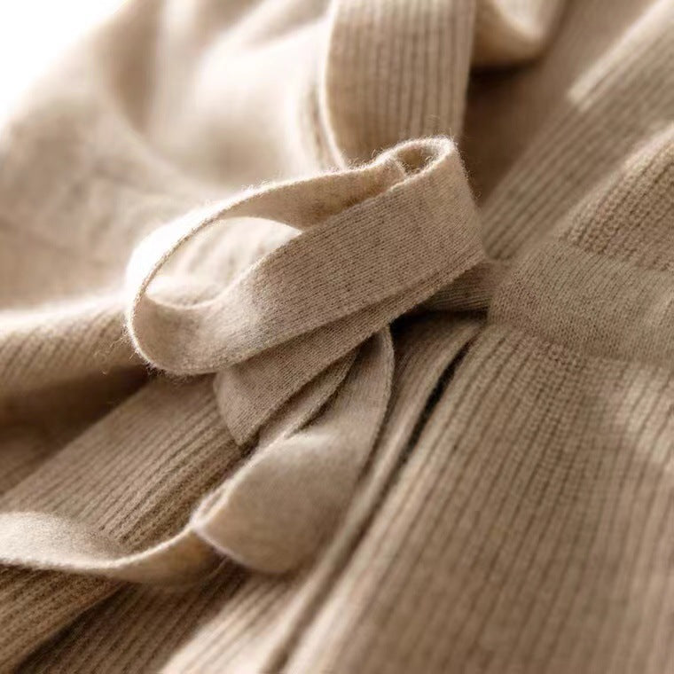 Damen-Wollweste, tailliert, gestrickt