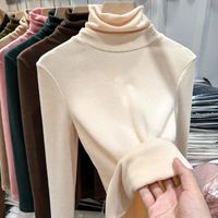 Aprikot Stehkragen Fleece