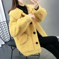 Gelb Fleece verstärkt