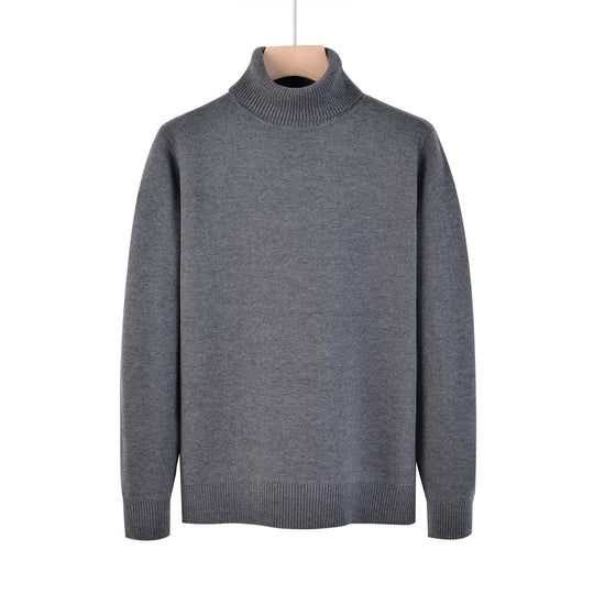 Herren-Rollkragenpullover, schmal geschnitten, 400g