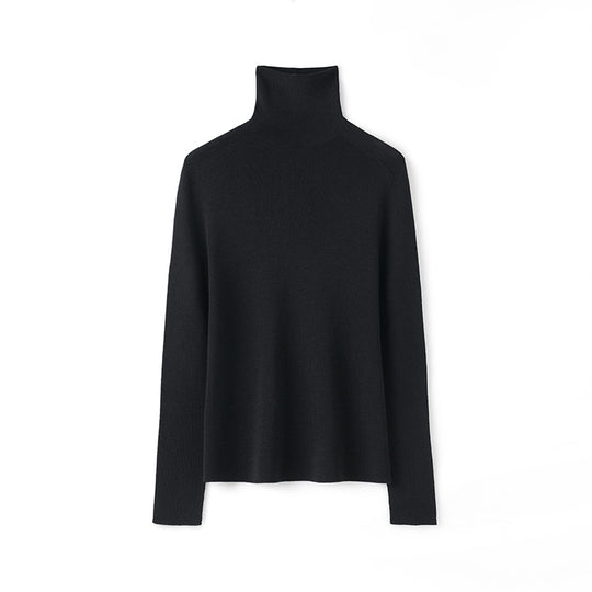 Damen-Rollkragenpullover aus Merinowolle