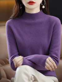 Rippstrick Veilchenviolett