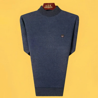 Blaugrau Fleece Verdickt