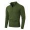 Herren-Strickpullover mit Polokragen und Reißverschluss