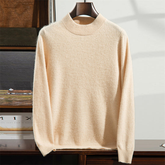 Herren-Kaschmirpullover, 100% Kaschmir, Stehkragen