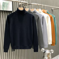 Schwarz, Hoher Kragen, Pullover