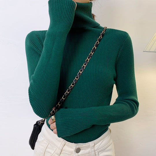 Damen-Rollkragenpullover, körpernah, große Größen