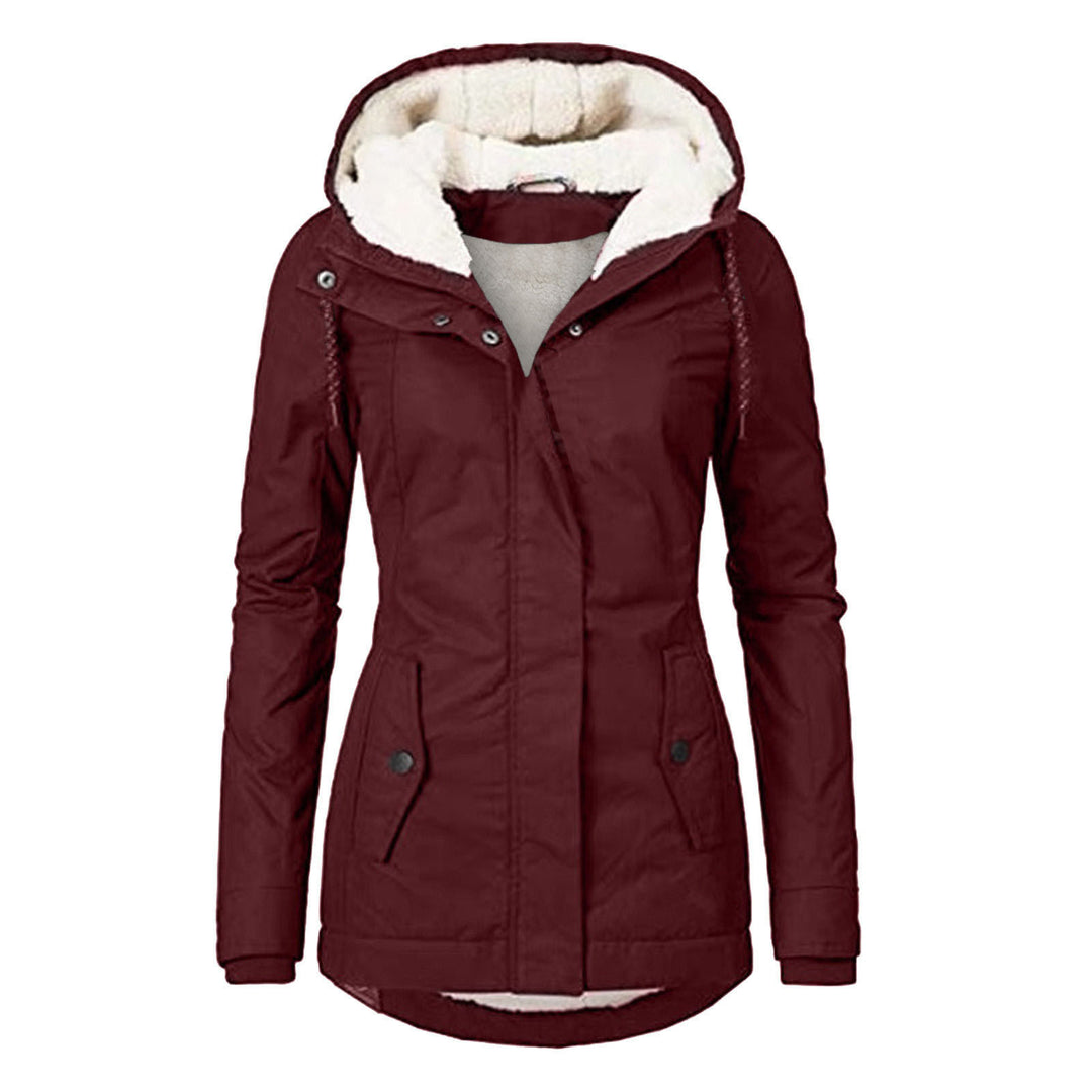 Gefütterter Parka mit Lammfell-Imitat