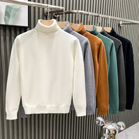 Weiß, Rollkragen Pullover