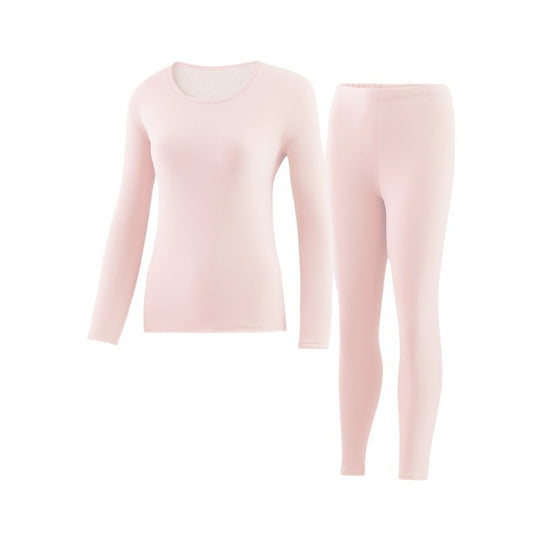 Damen-Thermo-Set, extra dick, gefüttert, Rundhals
