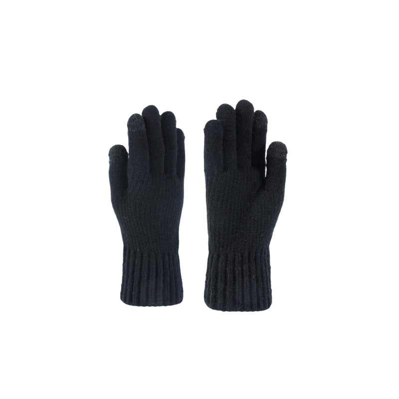 Gefütterte Strickmütze mit Ohrenschutz