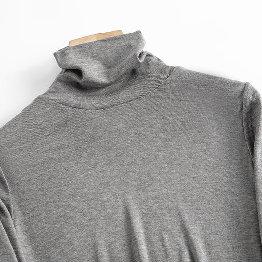 Eleganter Damen-Rollkragenpullover aus Seidenmischung