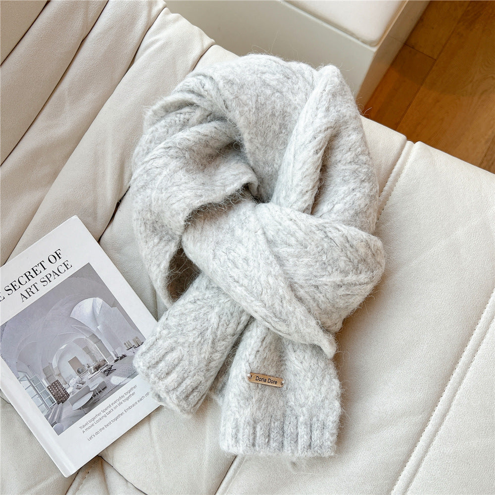 Alpakawoll-Mischgewebe Strickschal