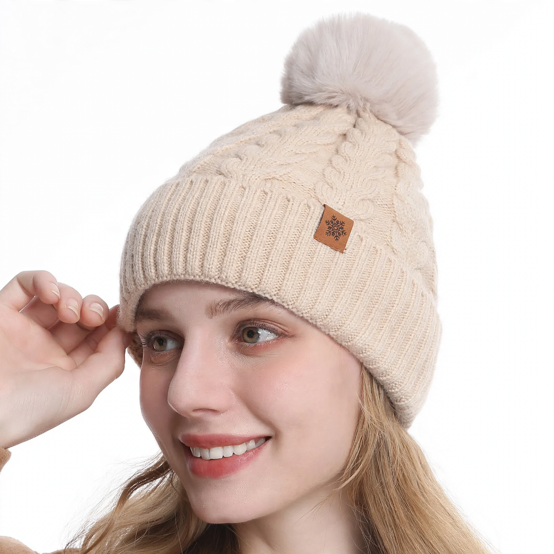 Winter-Set: Strickmütze, Schal und Handschuhe