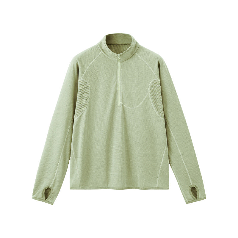 Leichtes Herren-Sweatshirt mit halbem Reißverschluss