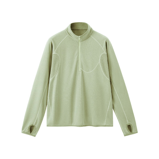 Leichtes Herren-Sweatshirt mit halbem Reißverschluss