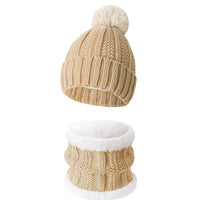 Beige Mütze Schal