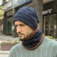 Mütze glatt Marineblau