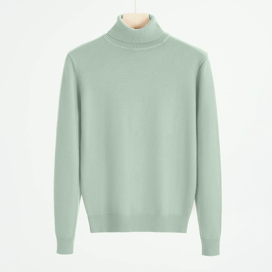 Herren-Strickpullover mit Rollkragen, warm