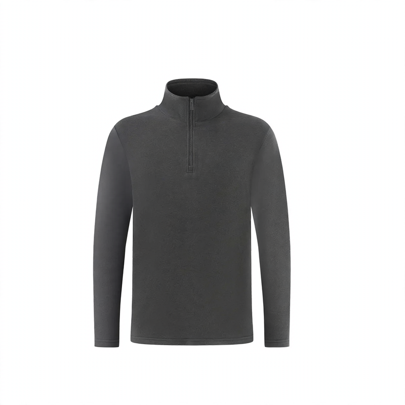 Herren-Pullover mit Stehkragen und Reißverschluss