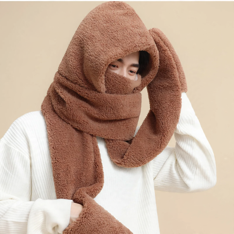 Winter-Set für Herren: Mütze, Schal und Handschuhe