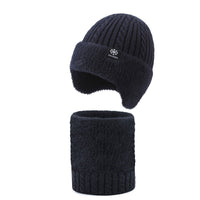 Marineblau Mütze+Schal 2er Set