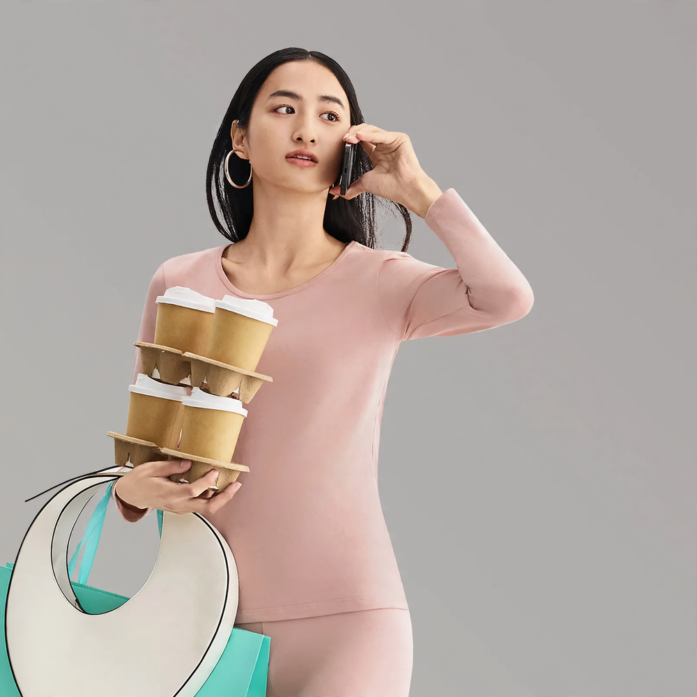 Baumwoll-Thermo-Unterwäsche-Set für Damen und Herren