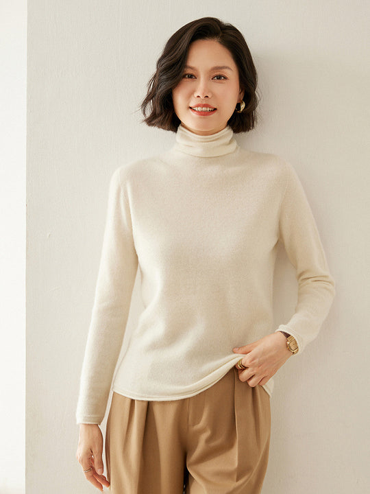 Kaschmir-Pullover mit Rollkragen