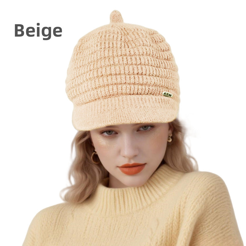 Damen-Set: Strickmütze und Schal für den Winter