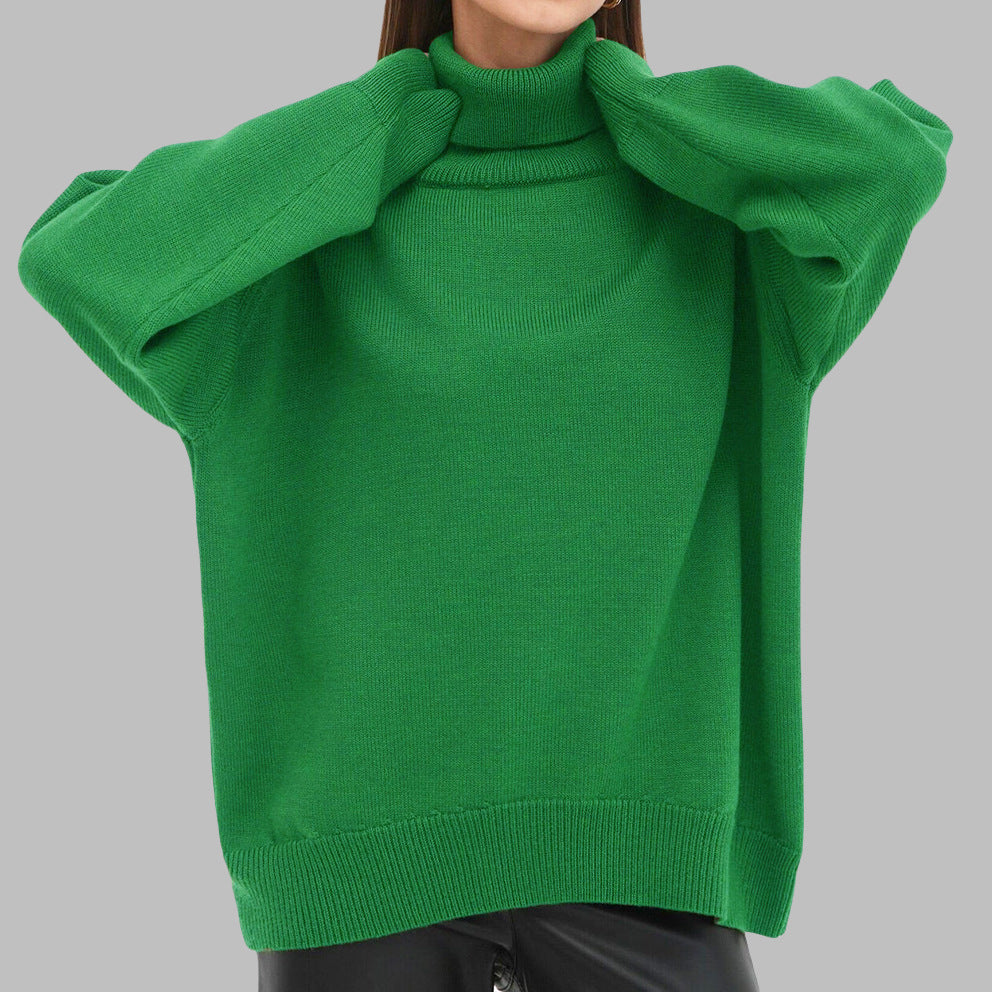 Lockerer Rollkragenpullover in klassischem Design