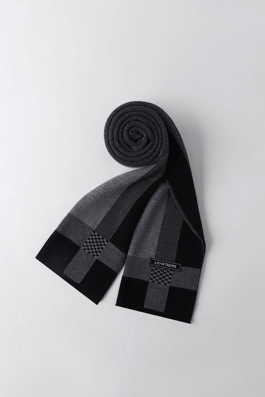 Herren-Strickschal, 195x28cm