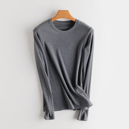Wärmender Strickpullover mit Seidenanteil und Innenfutter