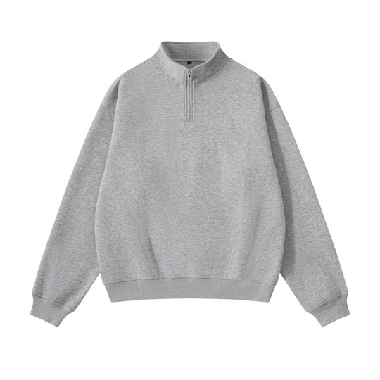 Unisex-Sweatshirt mit Reißverschluss und Stehkragen