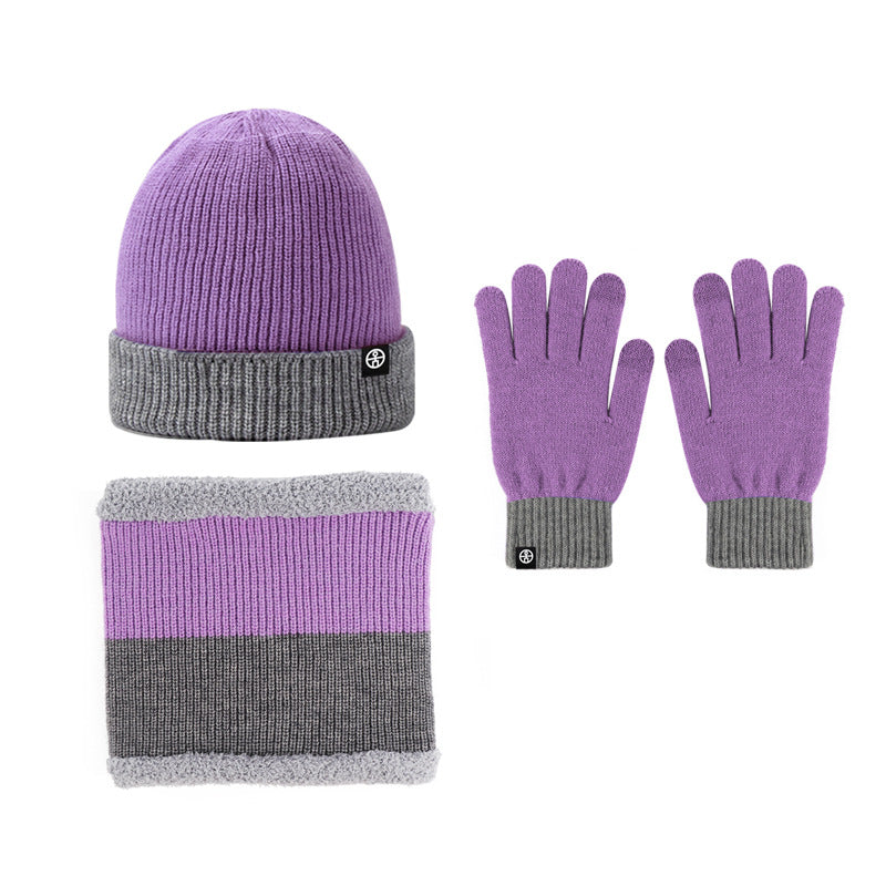 3-teiliges Winter-Set: Mütze, Schal und Handschuhe